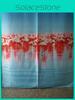 Versatile 3d Waterproof Polyester Shower Curtain Showcasing Red-crowned Pattern