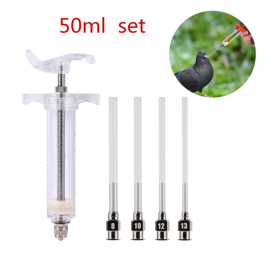 Pet Bird Pigeon Parrot Liquid Medicine canary Feeder Push Tube Liquid  chick Feeder  Silicone Push Tube Syringe