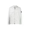 Compass Zipped Shirt White Men Outerwear 771511710-V0061