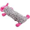 Dog Toy Durable Plush Squeaky Toy Interactive Teeth Cleaning Toy Funny Training Tool for Small Medium Dogs Pets(Pink) 26-27s