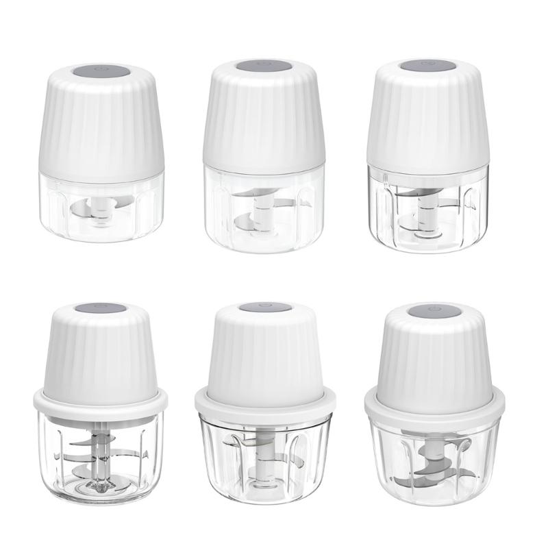 Efficient Electric Garlic Chopper Cordless High Efficiency Meat Grinder Mini Food Processor for Quick Vegetable Chopping