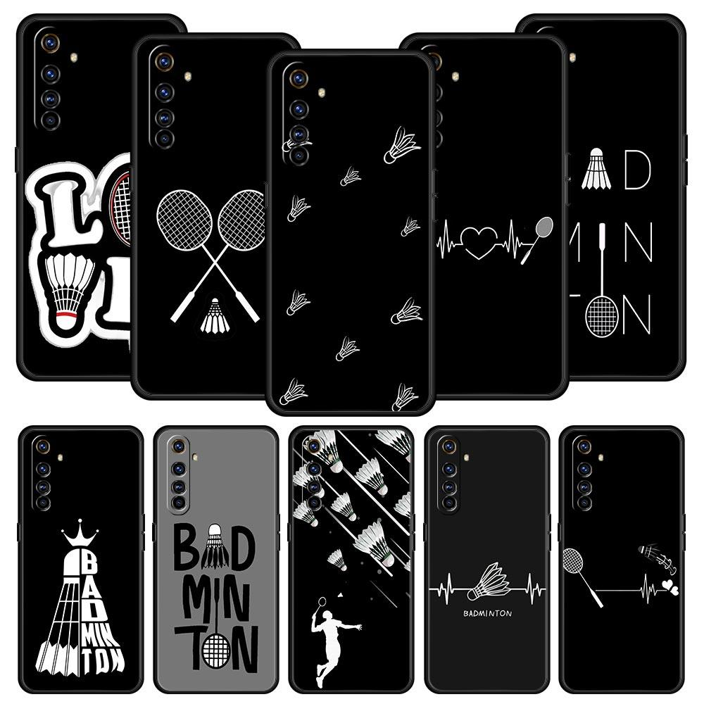 badminton Phone Case For Realme 13 12 10 9 8 7 GT3 GT5 GT2 Pro Plus 5G C21 C25 C35 GT Neo 2 3 3T 5 Cover