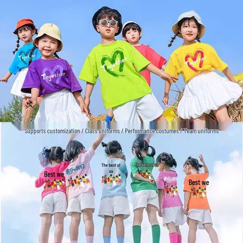 100% Pure Cotton Boys' Summer Basketball Print Short Sleeve T-Shirt - Loose Fit White Sport Top
