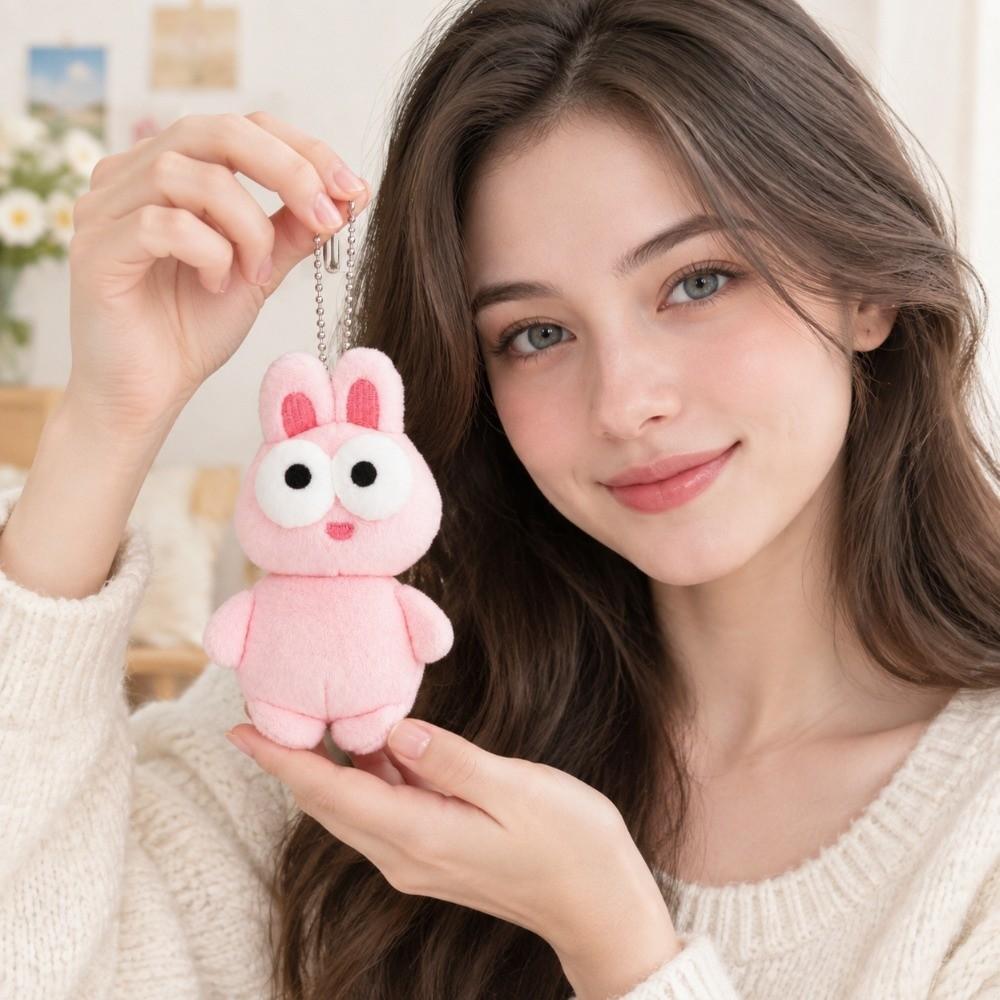 Funny Design Chickens Bag Pendant Pull-out Panda Plush Pendant  Gift For Girls
