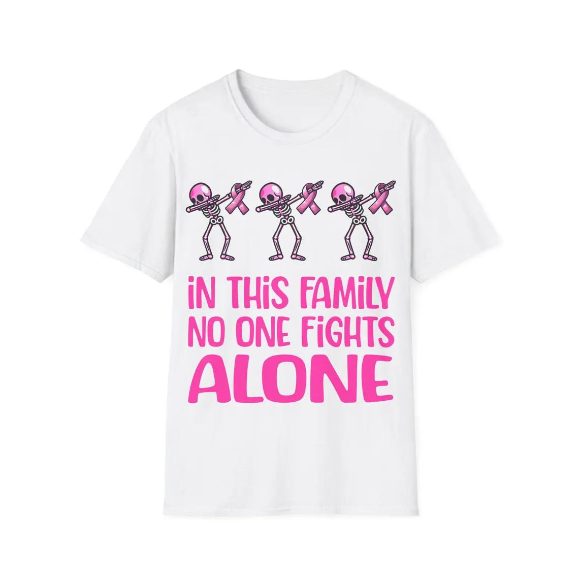 

Breast Cancer Awareness Halloween Skeleton Graphic Tshirt Short Sleeve Crew Neck Casual Top S