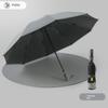 Fully Automatic Reverse Umbrella for Cars, Dual-Use for Sun and Rain, One-Touch Full Retraction, Sun Protection, Foldable with Reflective Strips