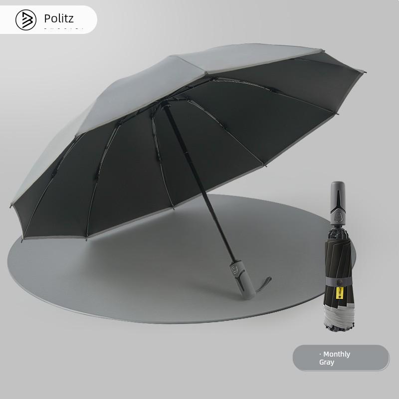 Fully Automatic Reverse Umbrella for Cars, Dual-Use for Sun and Rain, One-Touch Full Retraction, Sun Protection, Foldable with Reflective Strips