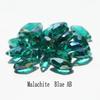 50 Stück Mehrfarbige Kristall-Tropfenperlen mit Kreuzloch Wassertropfen Facettierte Glasperle zur Schmuckherstellung Halskette Armband Ohrring DIY