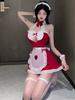 Sexy Lingerie Nurse Student Uniform Role Playing Costumes Women Cute Mini Skirt Tight Blouse Set Porn College Girl Cosplay Anime