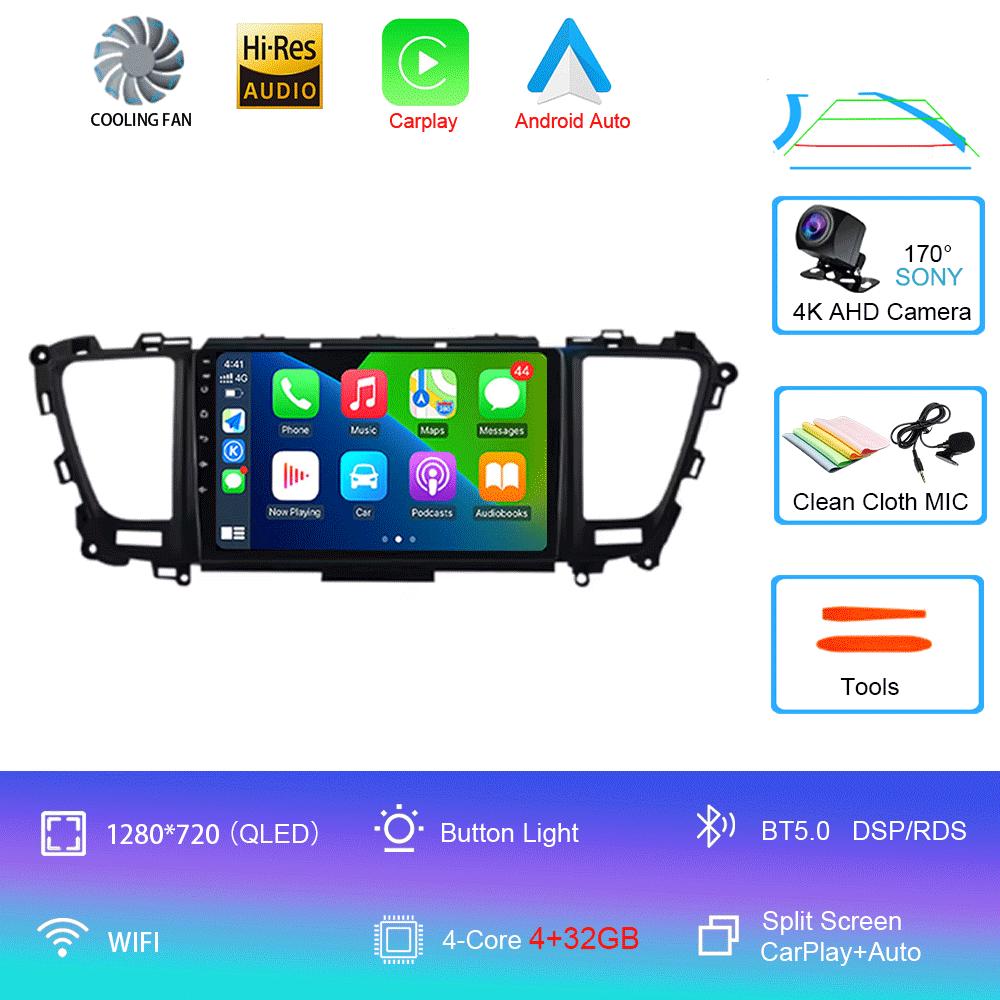 For Kia Carnival YP Sedona 2014 2015 2016 2017 2018 2020 2 Din Multimedia Android 14 Car Radio 4G Wifi GPS DVD BT Carplay