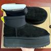 2026 New Winter Women Real Sheepskin Wool Ultra Mini Platform Ankle Snow Boots Classic Natural Fur Warm Thick Sole Shoe Slippers