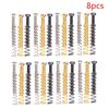8Pcs Humbucker Pickup Screws Straight Springs Set Replacement Parts Pickup Mounting Ring Screws For Electric Guitar /Bass