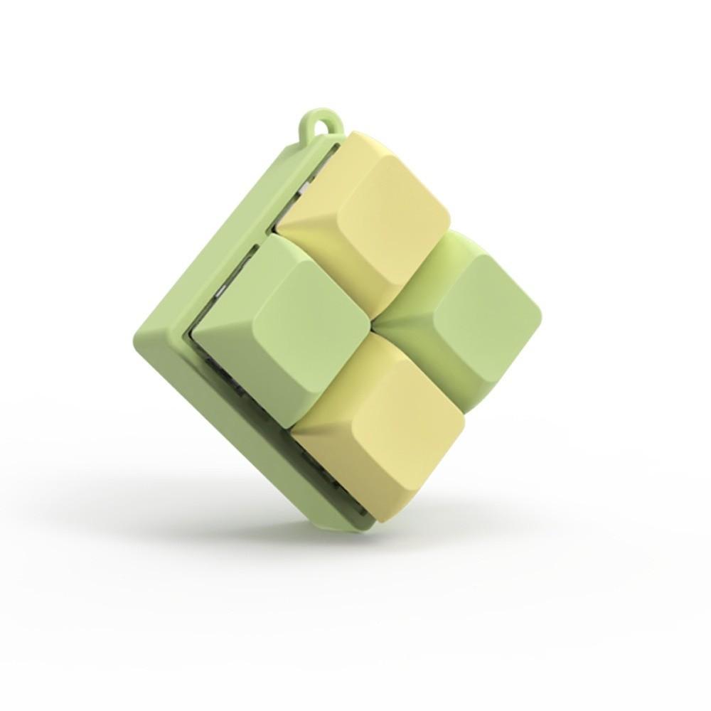 Keycap Fidget Keychain Keys Button Pinch Toy Multi-Color Clicker Toy  Kids