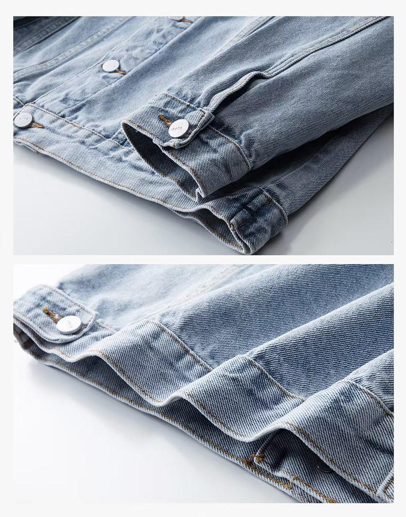 Men's Korean Style Spring Denim Jacket: Trendy, Handsome, Versatile Casual Workwear Top