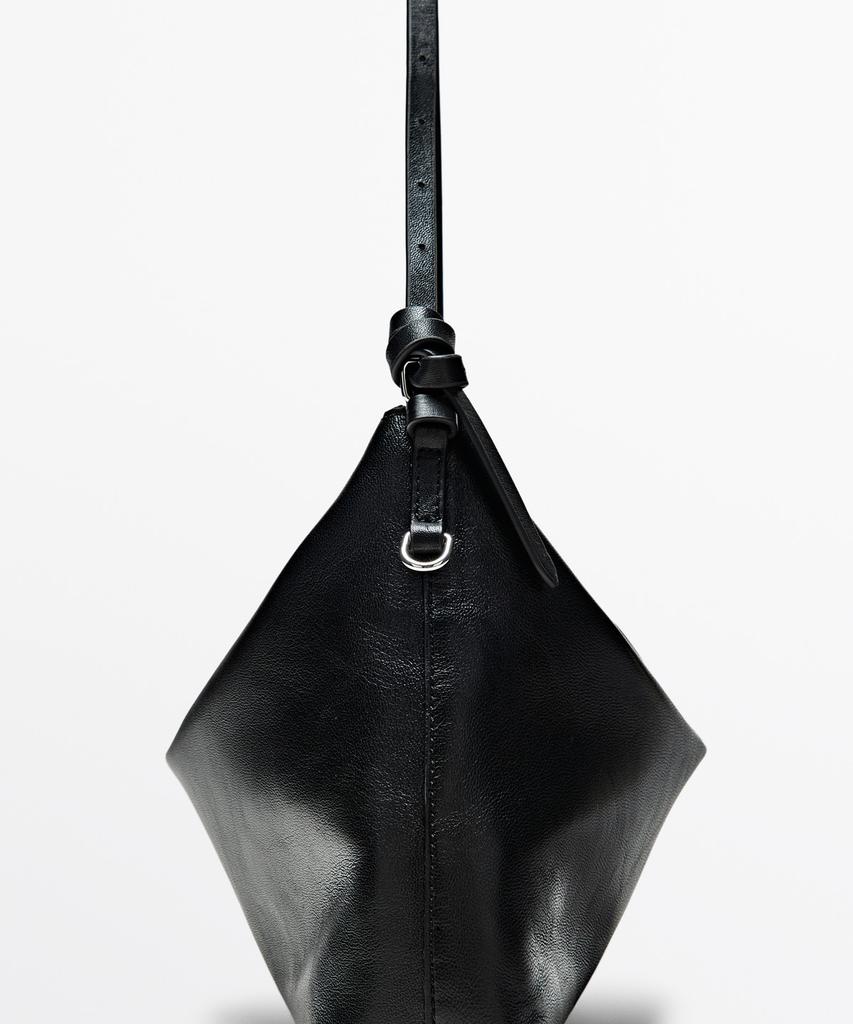 Massimo Dutti Napa Leather Medium Bag