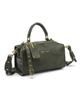 Olive Green Retro Women's Handbag with Cute Pendant - Versatile Commuter Tote