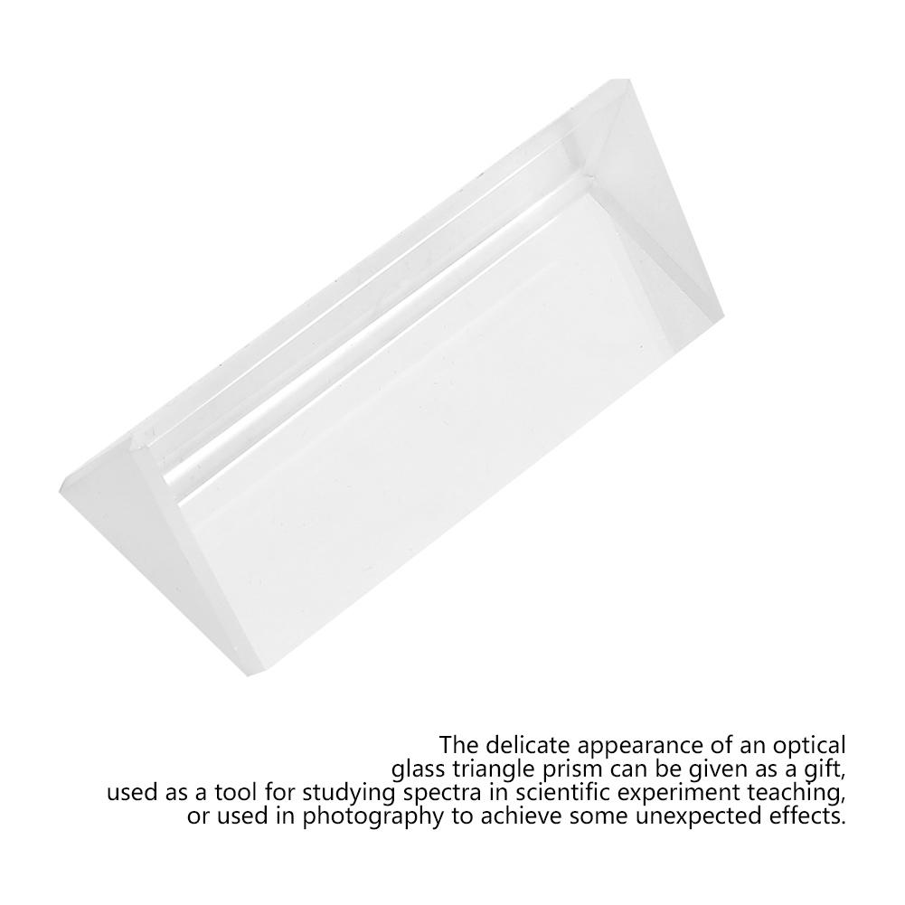 30*30*60mm Triangular Prism K9 Optical Glass Triangular Prism For Teaching Light Spectrum
