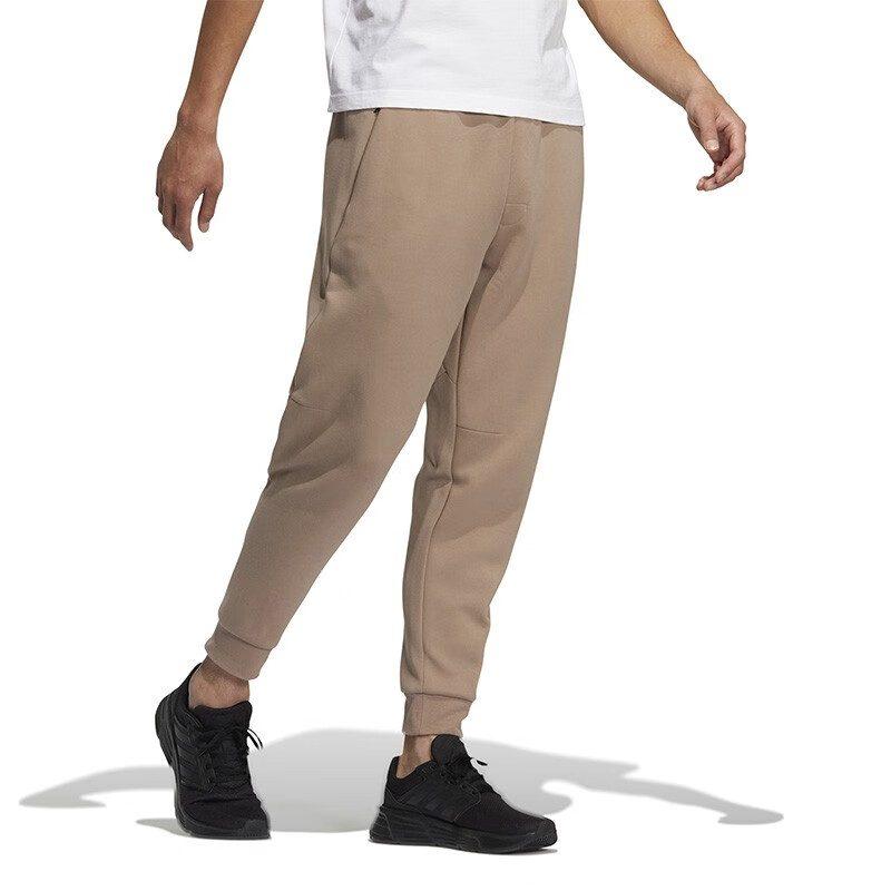 adidas Knitted Sweatpants Men's Khaki Moderate Cuffed Pants HN8992