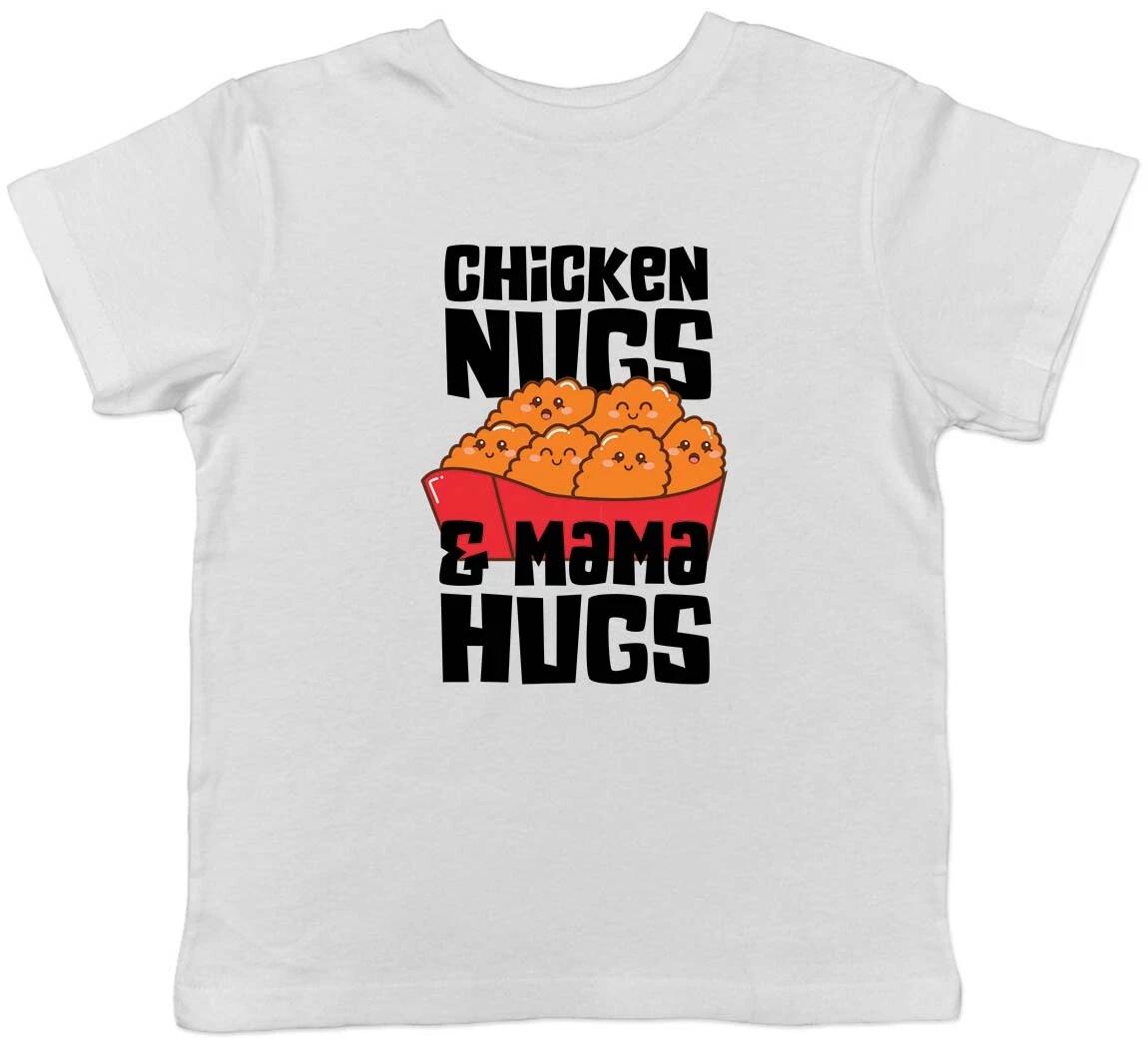 Chicken Nugs And Mama Hugs Childrens Kids T-Shirt Boys Girls 150