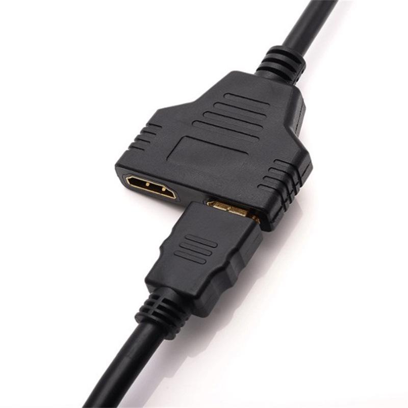 HDMI 1-to-2 Splitter Cable: Male-to-Dual-Female High-Definition Adapter