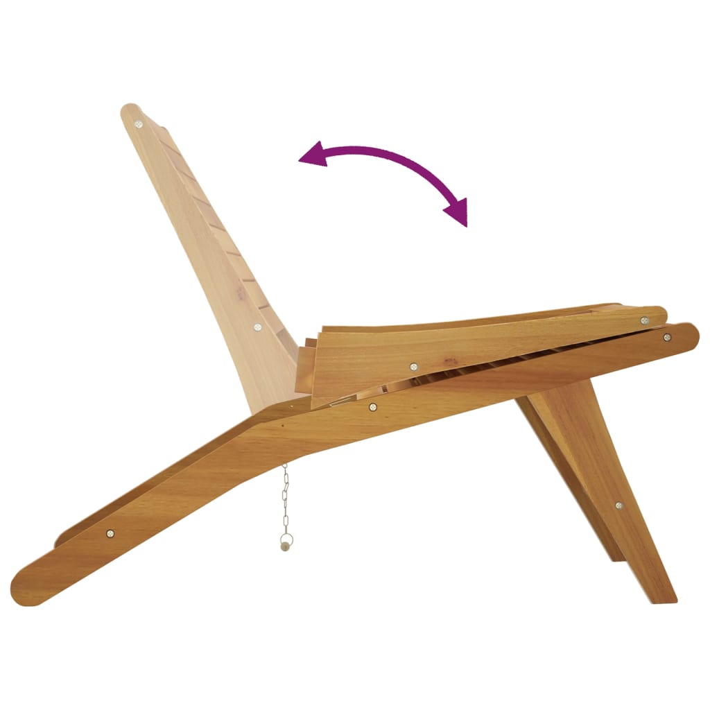 Vidaxl Garden Chair, Solid Teak Wood