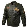 Popular Spring and Autumn New V-neck Men's Locomotive Leather Jacket Washed PU Leather Jacket Trendy Men's Leather Jacket