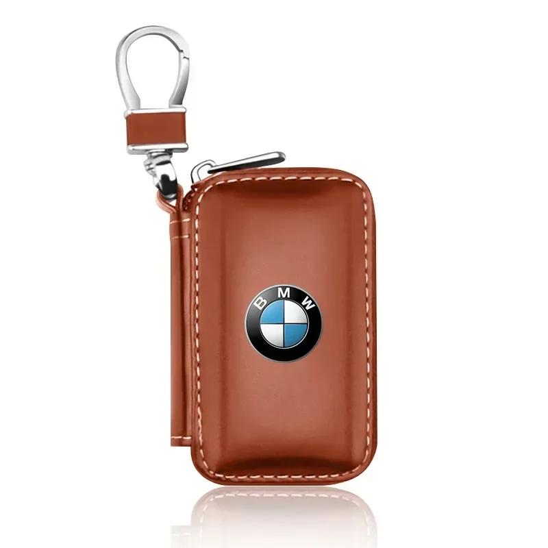 Neue Hots E60 Auto Schlüsselanhänger Hüllen Männer Schlüsselhalter Echtes Leder Auto Schlüssel Geldbörsen Tasche Für BMW M Performance M1 M2 M3 M5 M6 F20 F1