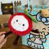 Fun Vegetables Fruit Plush Pendant Apple Mushroom Doll Plush Toy Bag Keychain Popular Small Pendant