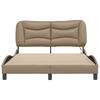 LED Bed Frame without Mattress  Hvar  Cappuccino Brown 120x200 cm
