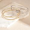 Elegant Double-Layer Open Bracelet: Luxurious, Versatile Wristband for Women