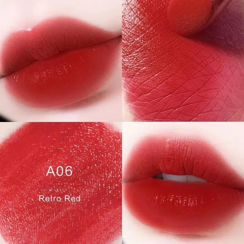 Matte Moisturizing Black Body Gold Tube Lipstick Moisturizing Schoolgirl Retro Milk Tea Color Lipstick