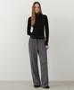 Wednesday Oasis For Woman Fuzzy Boucle Stripe Wide Pants_Gray(W25-Pt36)