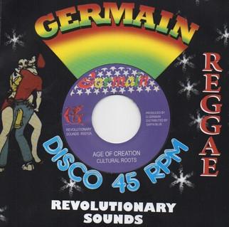 7inch Record CULTURAL ROOTS Age of Creation RS012 Germain Records 2014 UK Reggae Ska Dub Used