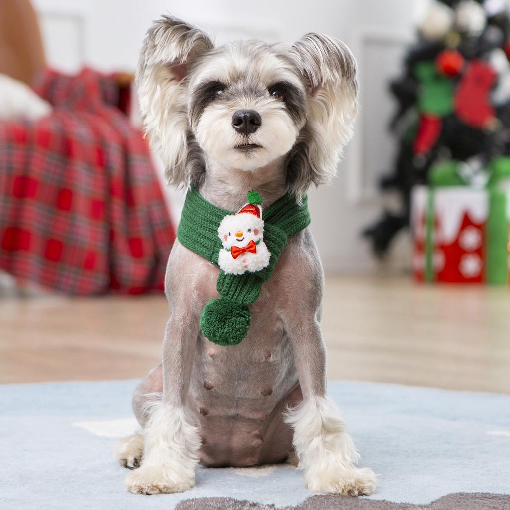 Pet Christmas Scarf Pet Neck Warmer Apparel For Little Pet Dogs Cats