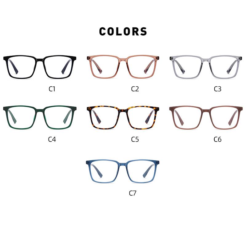 Transparent Tea Frame 1.56 Aspherical Lens Anti-Blue Light Single Vision Prescription Eyeglasses Women Men 0 -0.5 -0.75 To -6.0