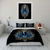 Peacock Design Decorative 3-Piece Set Soft Comfortable Duvet Cover Bedding Set Included 1*Duvet Cover & 2*Pillowcases, Gift
