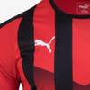 Puma Galleria Puma Long SLeeve Lee STripe Round T shirT Black Red
