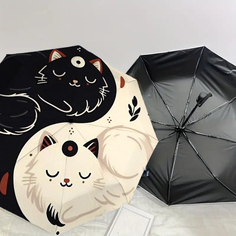 Yin Yang Cats: A Unique and Adorable Umbrella Design   Perfect for Outdoor Adventures, Travel Accessories, and Gift Ideas 120