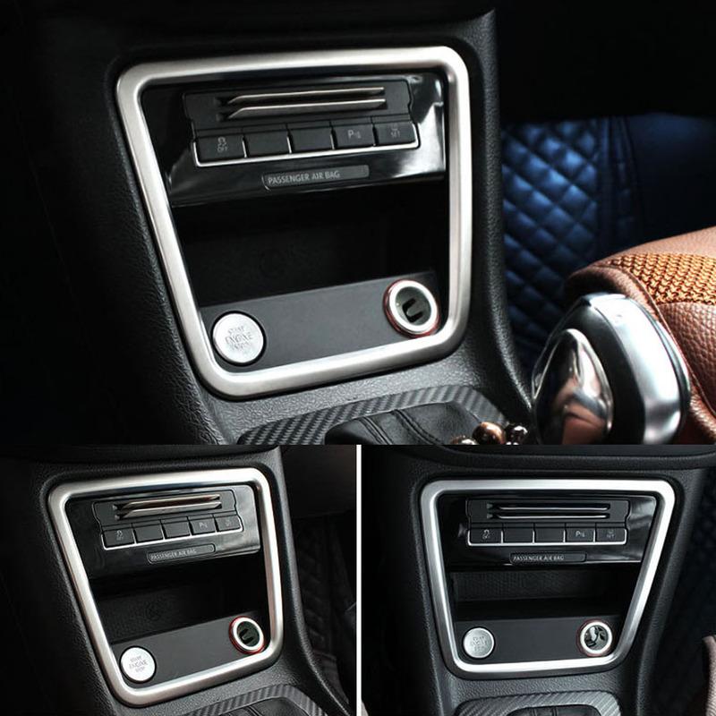 Car Central Console Storage Box Decoration Frame Trim Molding For VW Sharan 2013 2014 2015 2016 Interior Car Accessory