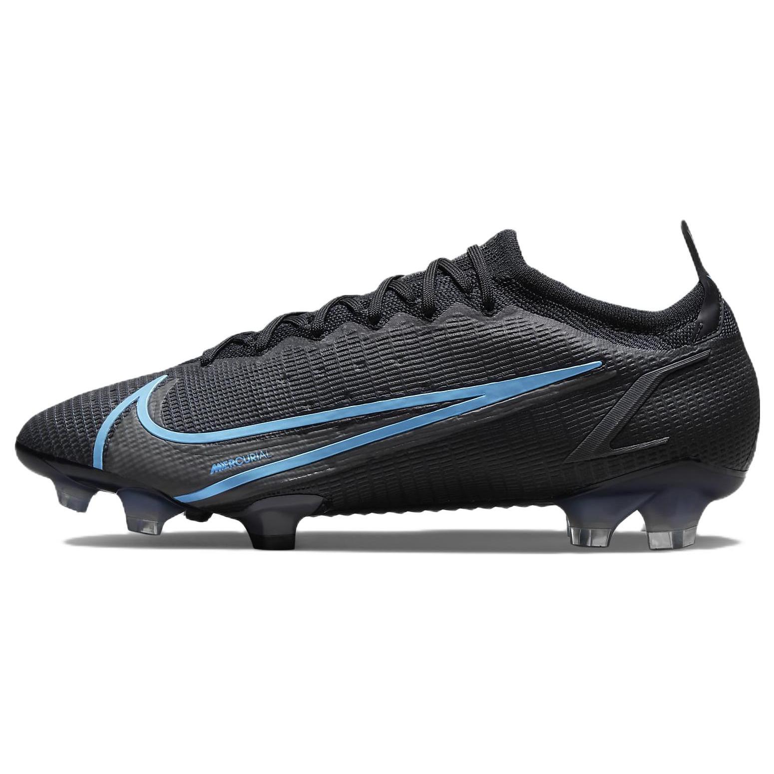 

Nike Vapor 14 Elite Fg Flyknit Black Iron Grey Blue CQ7635-004 44