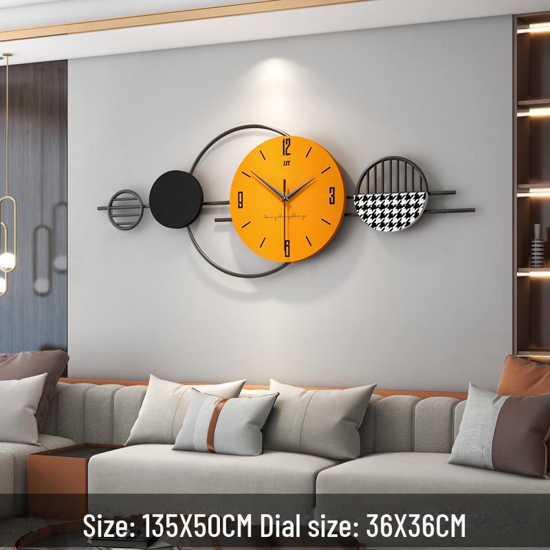 Elegant Silent Modern Wall Clock for Living Room and Restaurant Decor
