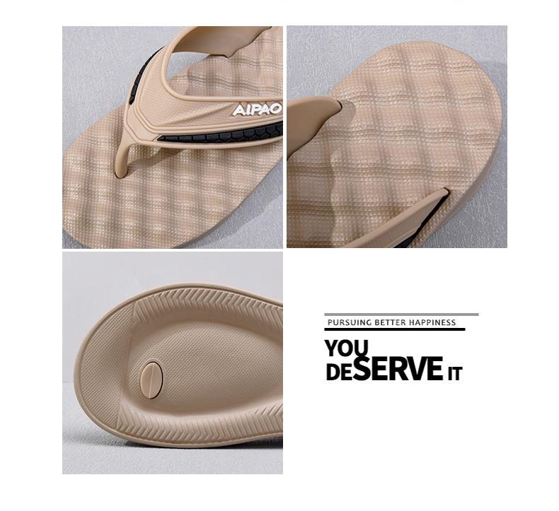 Men's Anti-Slip Massage Flip-Flops for Outdoor Beach Wear