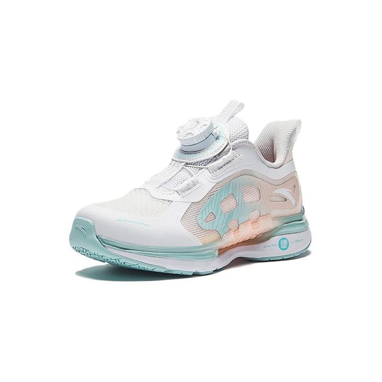 Anta Fashionable Comfortable Non-Slip Breathable Low-Top Kids Running Shoes Kids sneakers White Blue Black A322429978-5