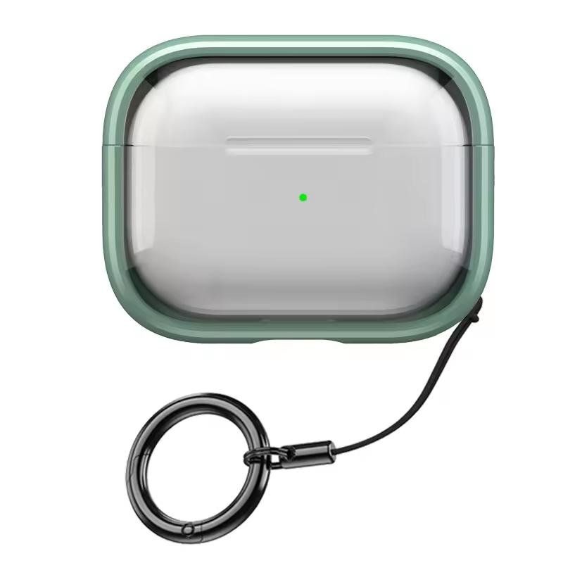 Removable Stand Latch Earphone Case for Airpods 4 3 1 Pro2 Wireless Charging Anti-Drop Lock Protector Hard PC Transparent Cover