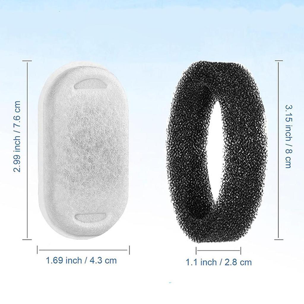 Cat Fountain Filter Replacement 12-Set Cat Water Filter Home Daily Supplies For Aquarium Health Feeding Home Flower House Yard