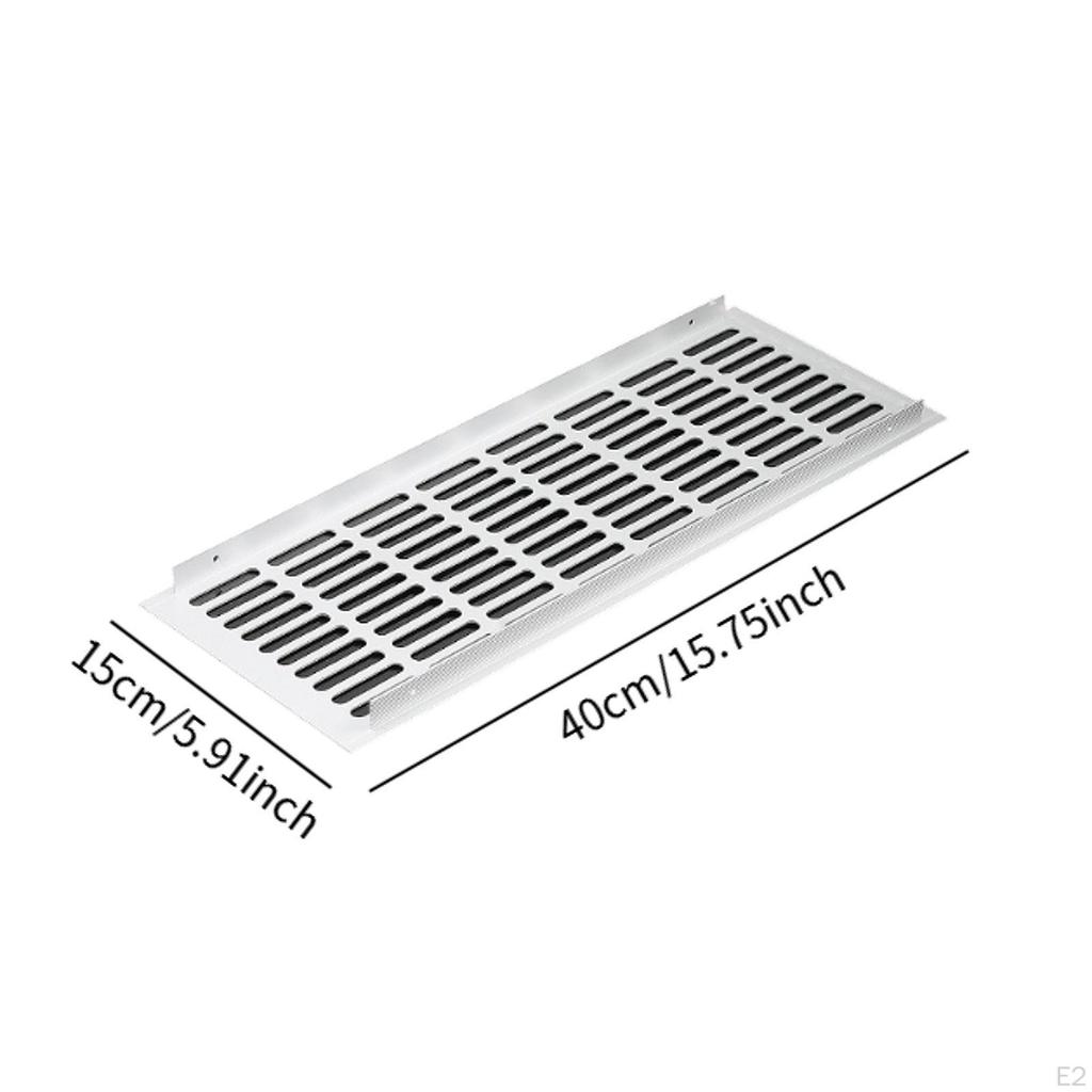 Door Vent Aluminum Alloy Efficient Interior Ventilation Grill for Cabinet Bathroom Kitchen