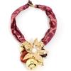 Statement Leopard Necklace Flower Pendant for Woman Girl Wedding Party Jewelry