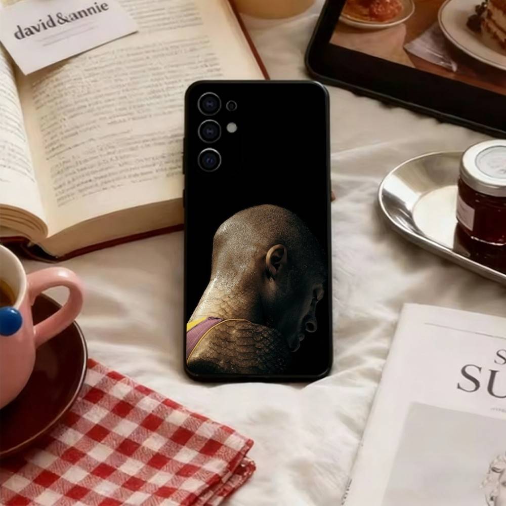 Star Kobe Bryant Phone Case For Samsung S25,S24,S21,S22,S23,S30,Ultra,S20,Plus,Fe,Lite,Note,10,Soft Black Cover