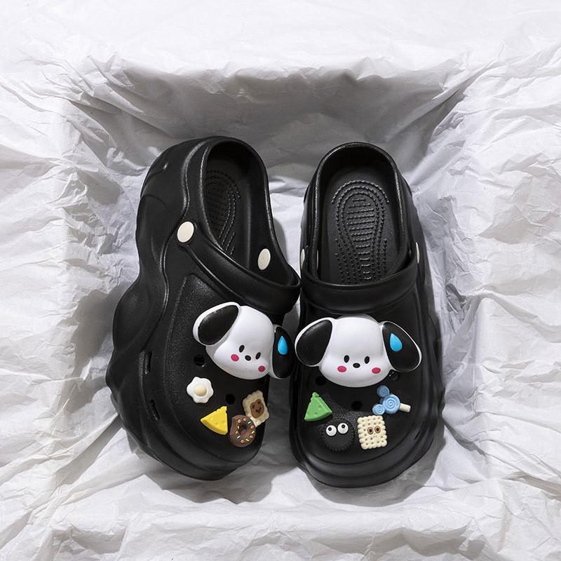 Women's 2025 Summer EVA Platform Clog Slippers - Height-Enhancing, Anti-Slip Beach Sandals