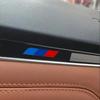 2PCs/ set car rearview mirror sticker forBMW rearview mirror blue-purple-red stripe sticker car body scratch cover. bzbf85